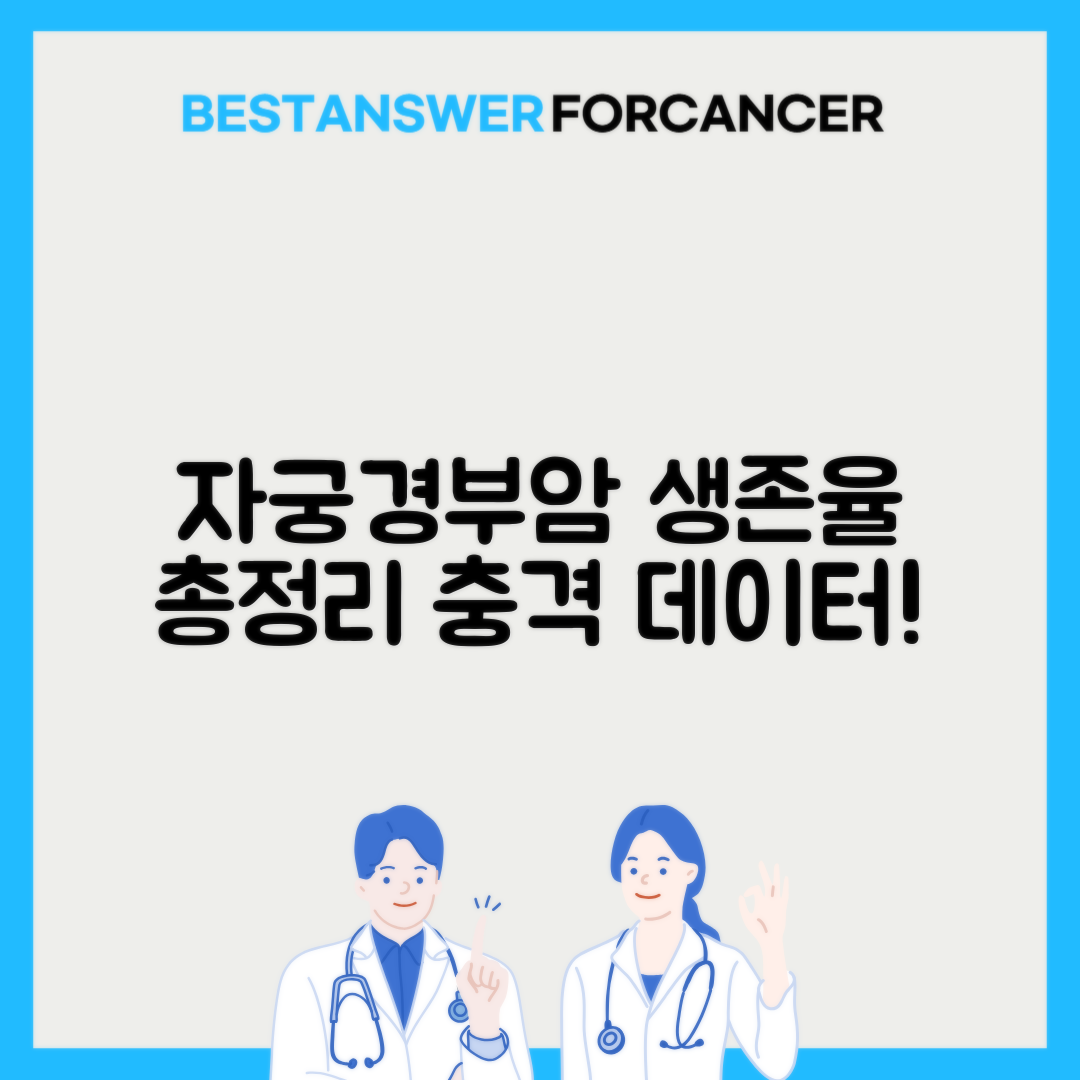 자궁경부암 1기 2기 3기 생존율 완전분석