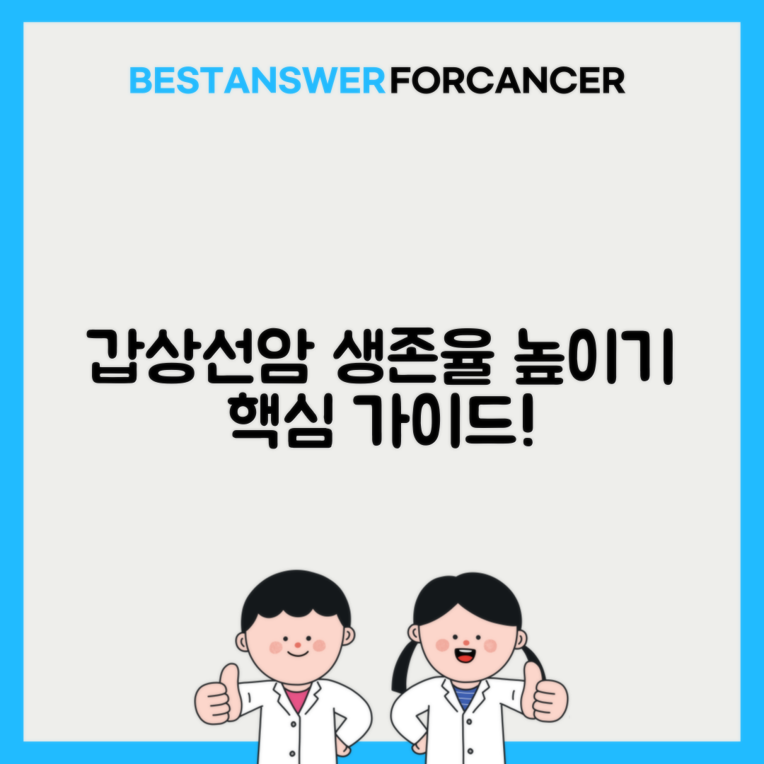 갑상선암 유두암 여포암 예후